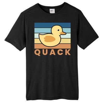 Vintage Retro Quack Rubber Duck Gift Tall Fusion ChromaSoft Performance T-Shirt