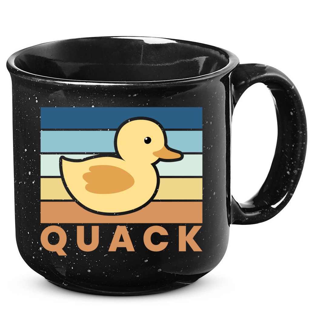 Vintage Retro Quack Rubber Duck Gift 15oz Campfire Ceramic Mug