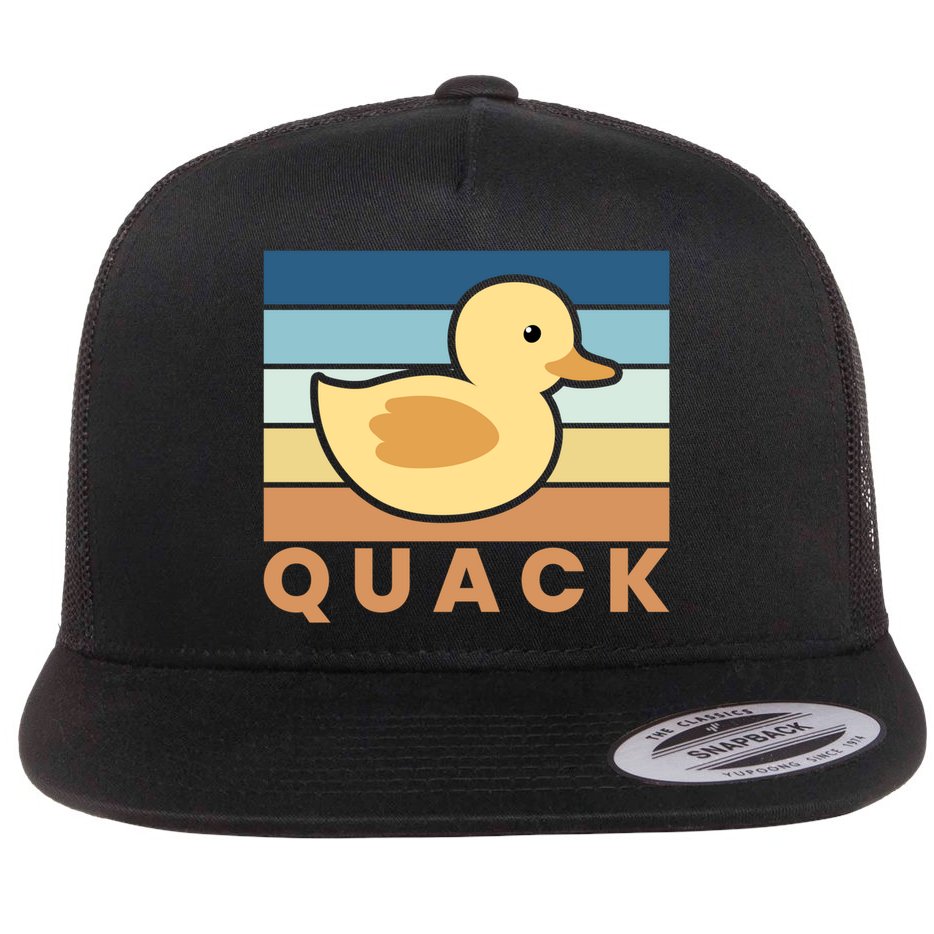 Vintage Retro Quack Rubber Duck Gift Flatbill Hat
