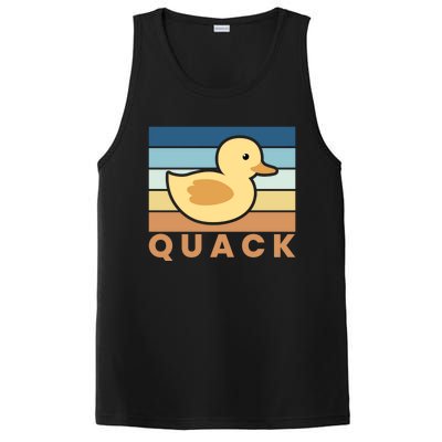 Vintage Retro Quack Rubber Duck Gift PosiCharge Competitor Tank