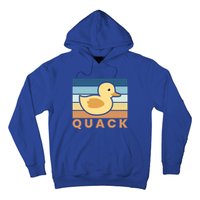 Vintage Retro Quack Rubber Duck Gift Hoodie