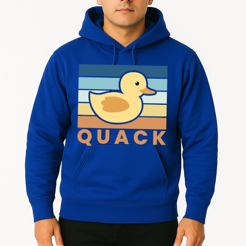 Vintage Retro Quack Rubber Duck Gift Hoodie
