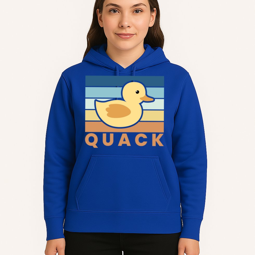 Vintage Retro Quack Rubber Duck Gift Hoodie