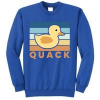 Vintage Retro Quack Rubber Duck Gift Tall Sweatshirt