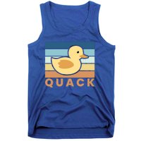 Vintage Retro Quack Rubber Duck Gift Tank Top