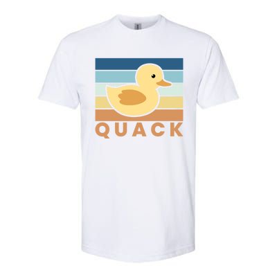 Vintage Retro Quack Rubber Duck Gift Softstyle CVC T-Shirt