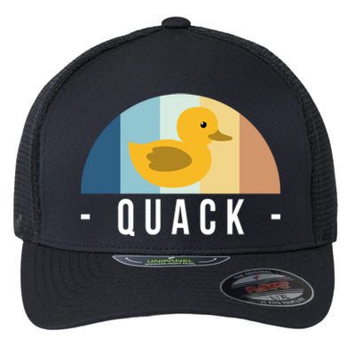 Vintage Retro Quack Rubber Duck Great Gift Flexfit Unipanel Trucker Cap