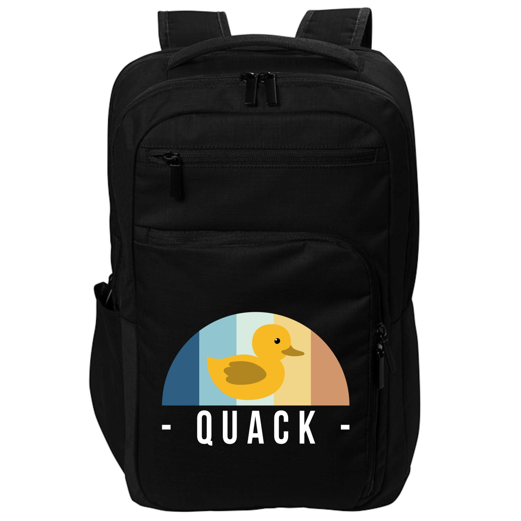 Vintage Retro Quack Rubber Duck Great Gift Impact Tech Backpack