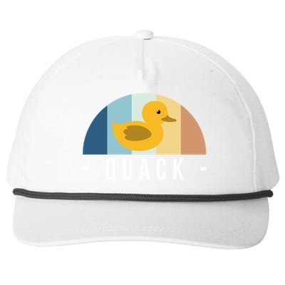 Vintage Retro Quack Rubber Duck Great Gift Snapback Five-Panel Rope Hat