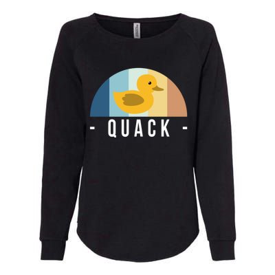 Vintage Retro Quack Rubber Duck Great Gift Womens California Wash Sweatshirt