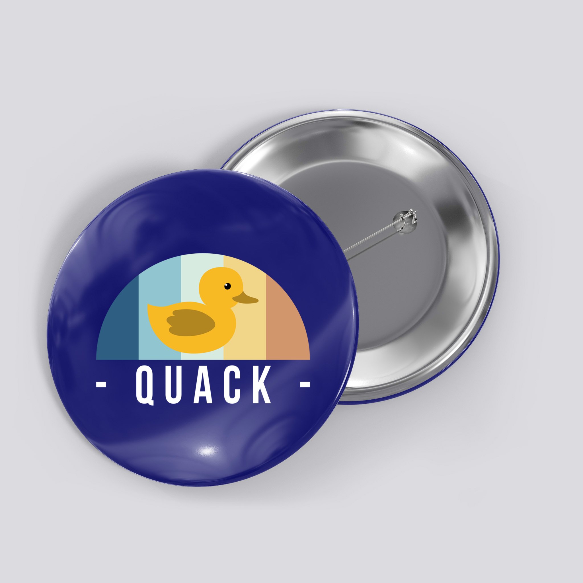 Vintage Retro Quack Rubber Duck Great Gift Button