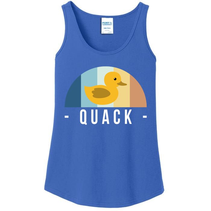 Vintage Retro Quack Rubber Duck Great Gift Ladies Essential Tank