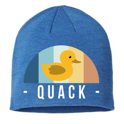 Vintage Retro Quack Rubber Duck Great Gift Sustainable Beanie