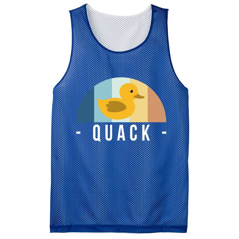 Vintage Retro Quack Rubber Duck Great Gift Mesh Reversible Basketball Jersey Tank