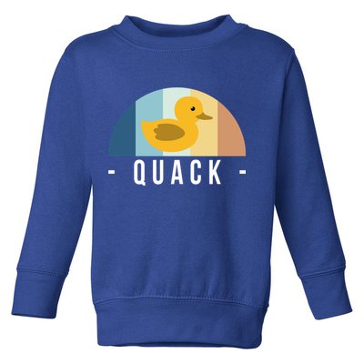 Vintage Retro Quack Rubber Duck Great Gift Toddler Sweatshirt