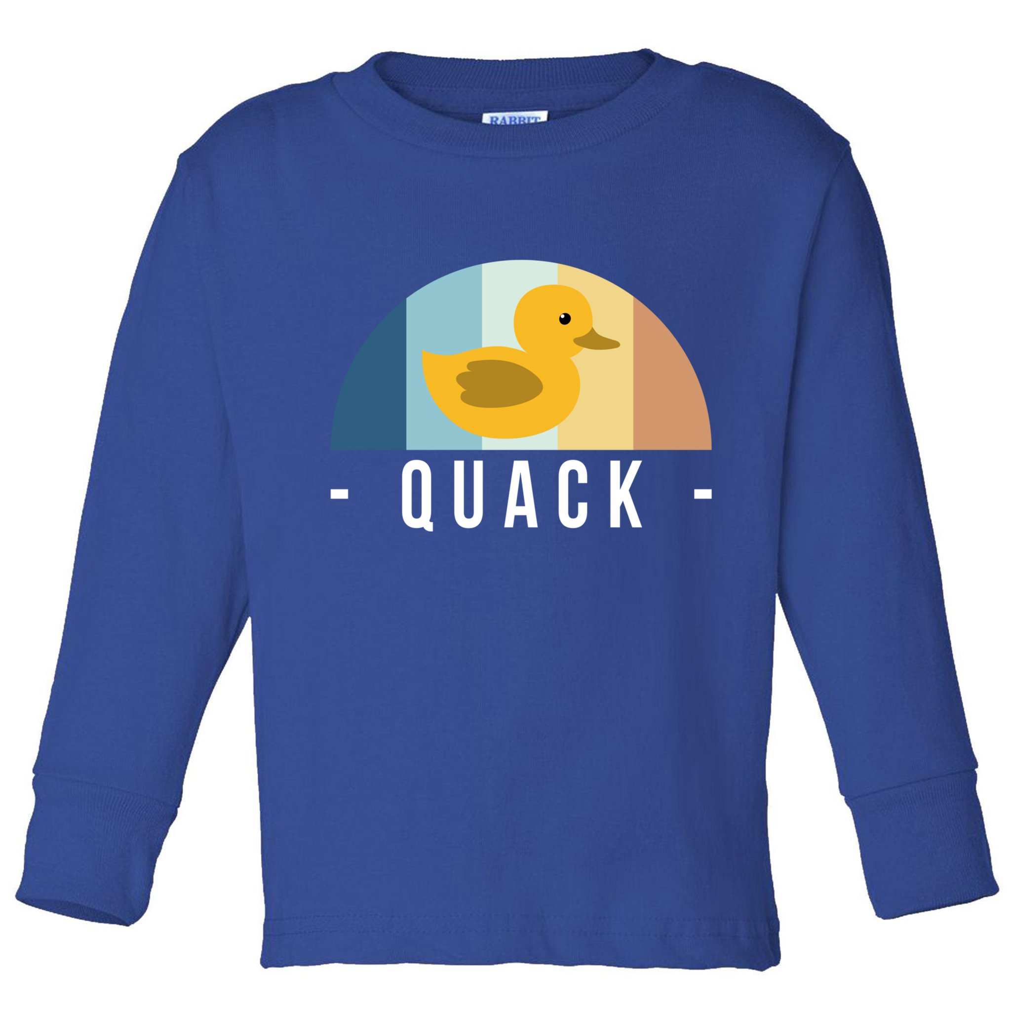 Vintage Retro Quack Rubber Duck Great Gift Toddler Long Sleeve Shirt
