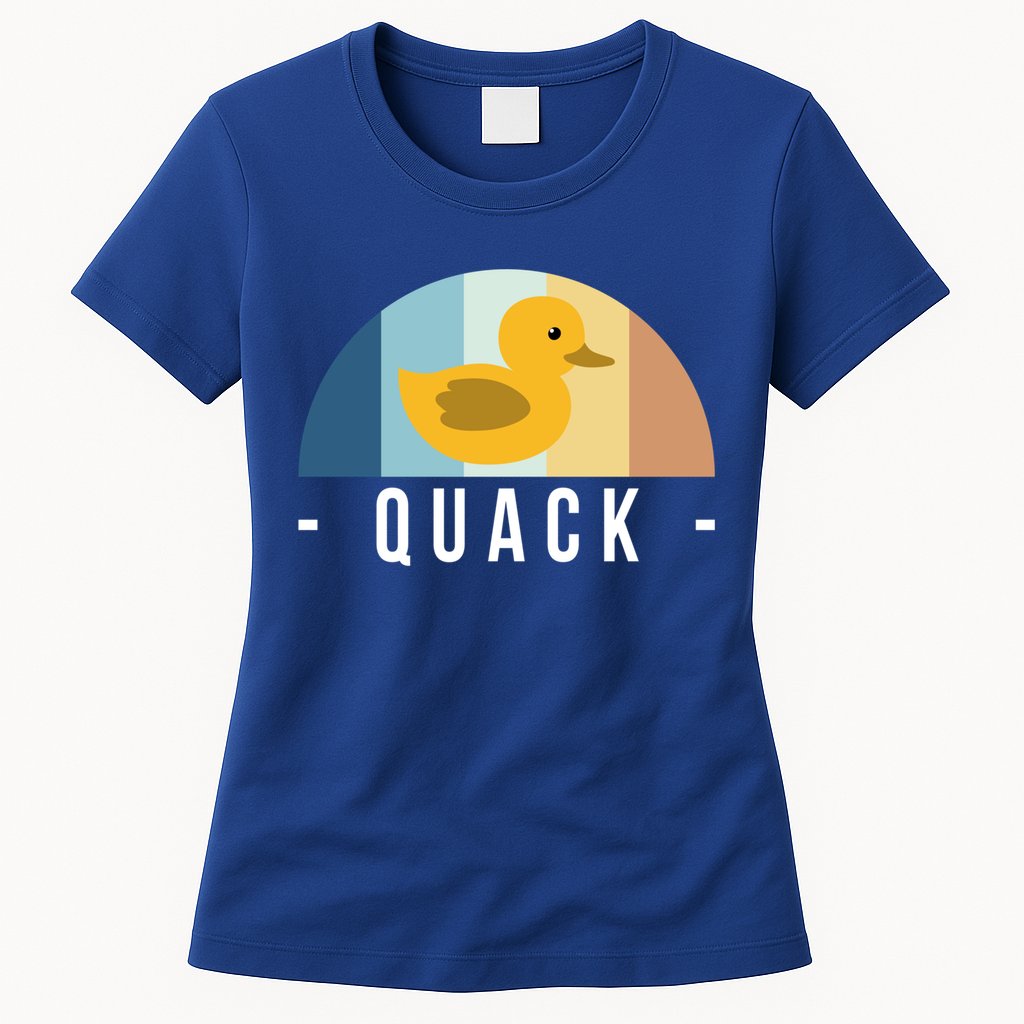 Vintage Retro Quack Rubber Duck Great Gift Womens T-Shirt