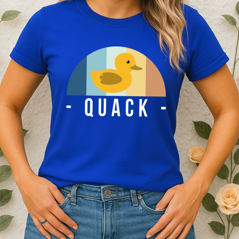 Vintage Retro Quack Rubber Duck Great Gift Womens T-Shirt