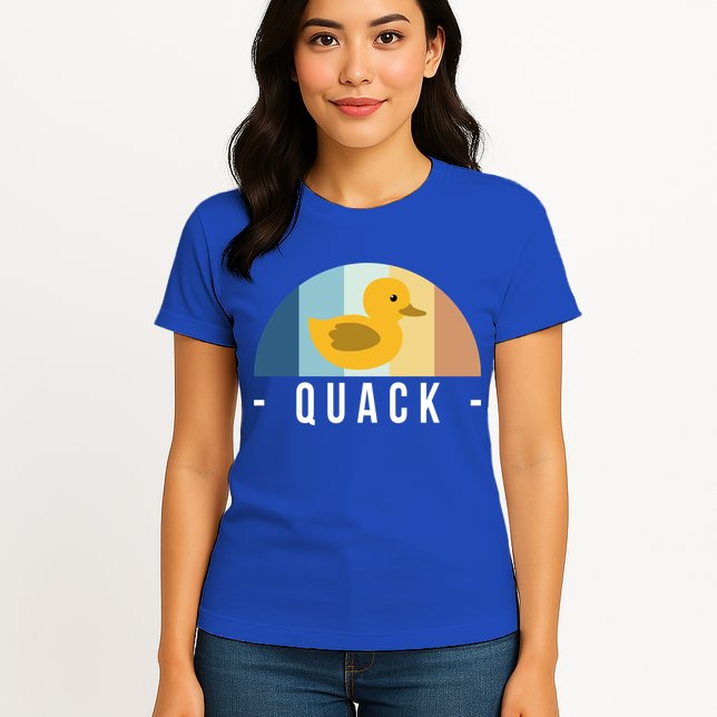 Vintage Retro Quack Rubber Duck Great Gift Womens T-Shirt