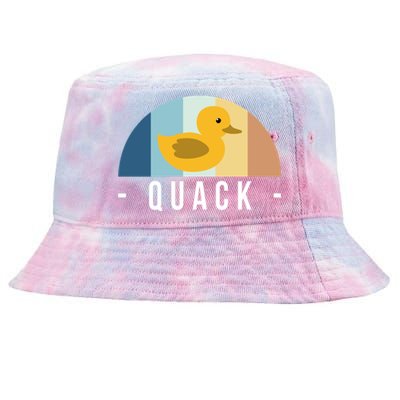 Vintage Retro Quack Rubber Duck Great Gift Tie-Dyed Bucket Hat