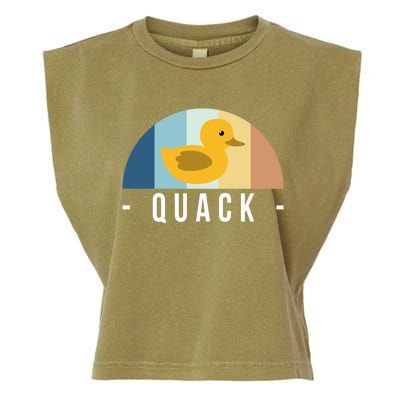 Vintage Retro Quack Rubber Duck Great Gift Garment-Dyed Women's Muscle Tee