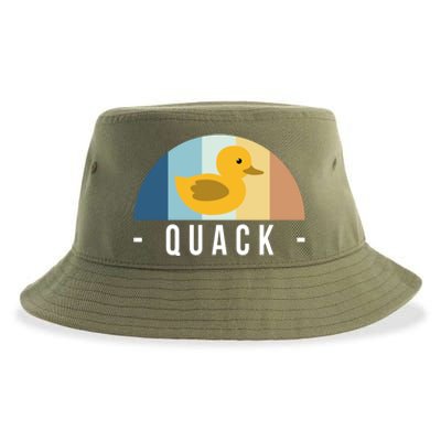 Vintage Retro Quack Rubber Duck Great Gift Sustainable Bucket Hat