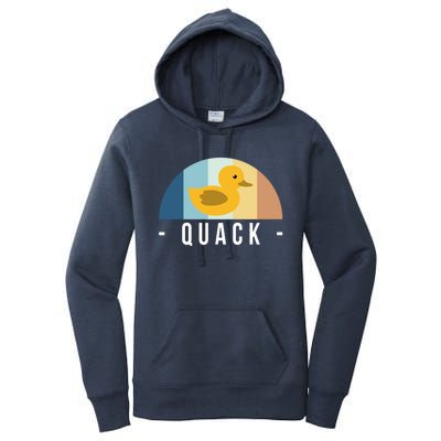 Vintage Retro Quack Rubber Duck Great Gift Women's Pullover Hoodie