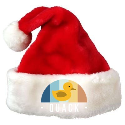 Vintage Retro Quack Rubber Duck Great Gift Premium Christmas Santa Hat