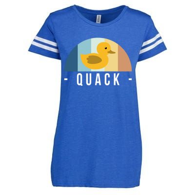 Vintage Retro Quack Rubber Duck Great Gift Enza Ladies Jersey Football T-Shirt