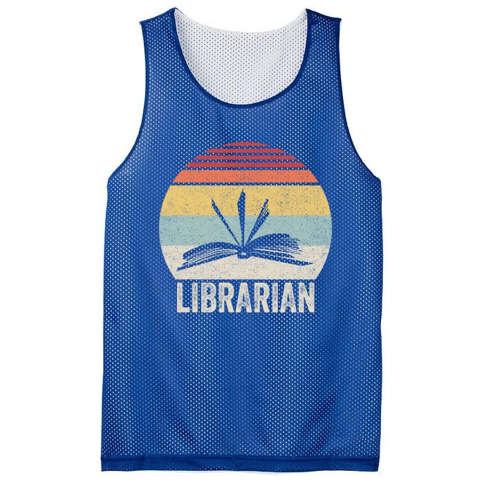 Vintage Retro Reading Book Librarian Book Lover Gift Funny Gift Mesh Reversible Basketball Jersey Tank