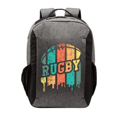 Vintage Retro Rugby Player Rugby Fan Rugby Coach Vector Backpack