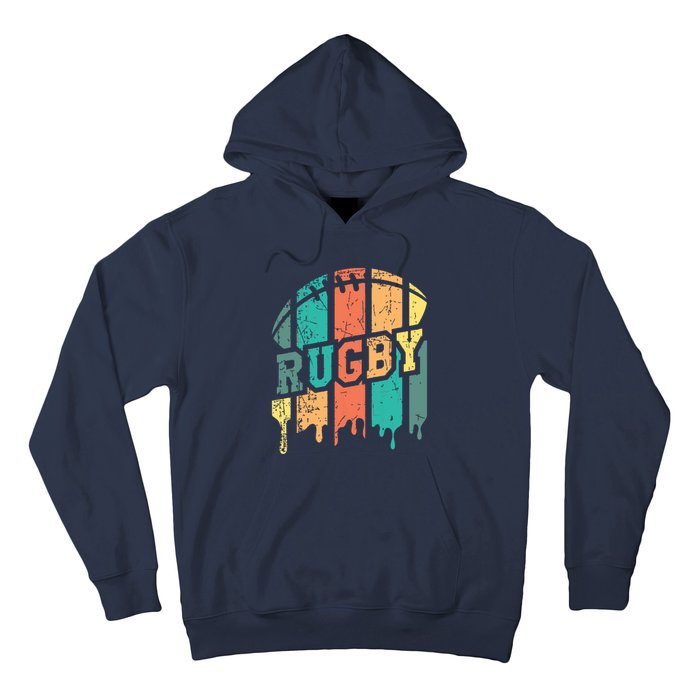 Vintage Retro Rugby Player Rugby Fan Rugby Coach Hoodie