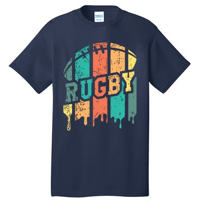 Vintage Retro Rugby Player Rugby Fan Rugby Coach Tall T-Shirt