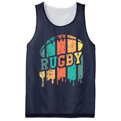 Vintage Retro Rugby Player Rugby Fan Rugby Coach Mesh Reversible Basketball Jersey Tank