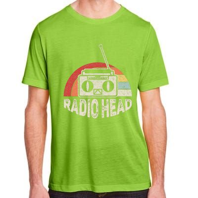 Vintage Retro Radio Head  Adult ChromaSoft Performance T-Shirt