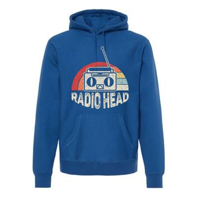 Vintage Retro Radio Head  Premium Hoodie