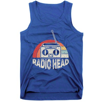 Vintage Retro Radio Head  Tank Top