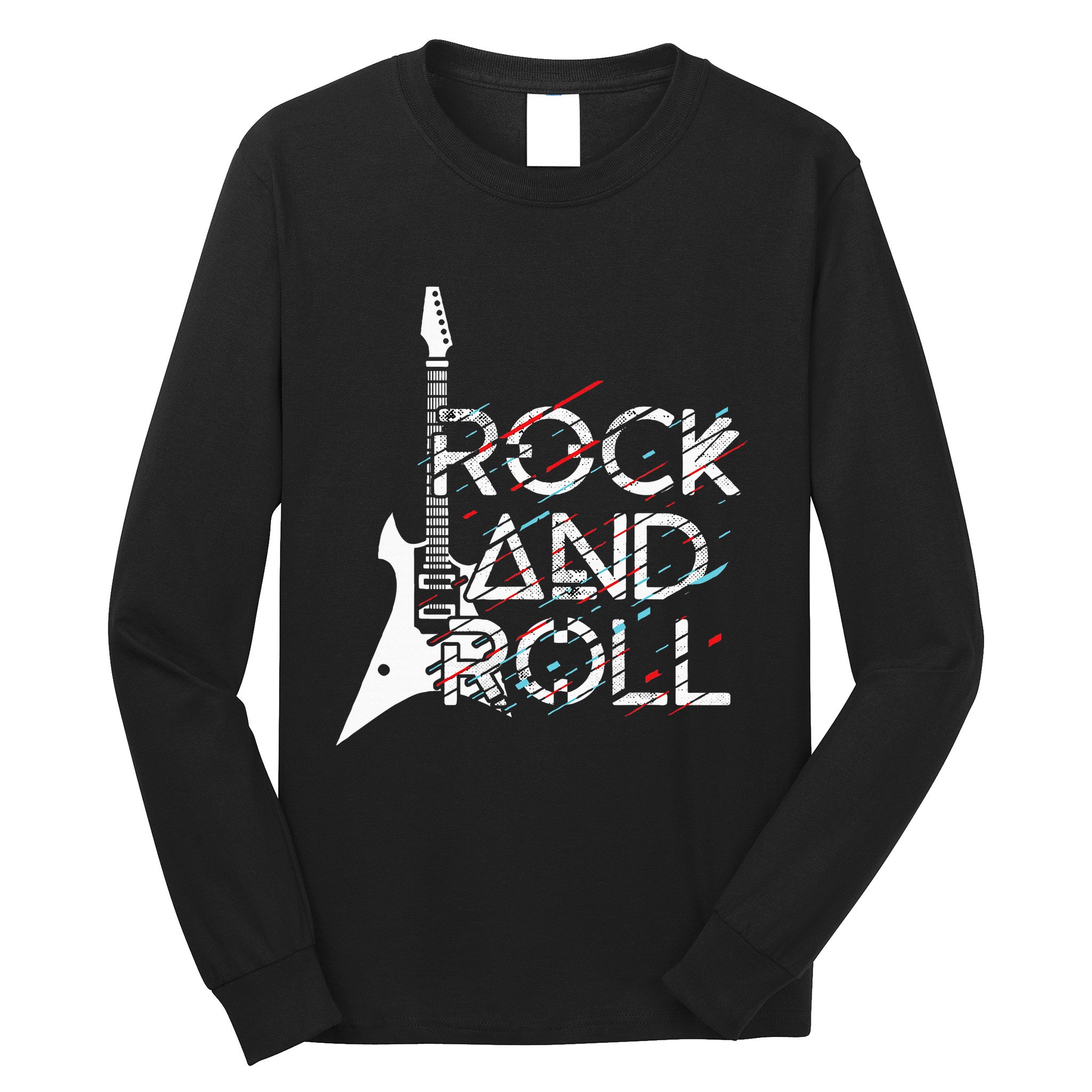 Vintage Retro Rock And Roll Long Sleeve Shirt