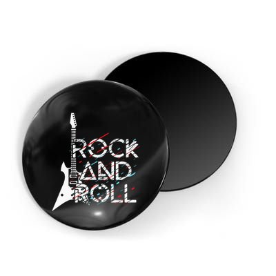Vintage Retro Rock And Roll Magnet