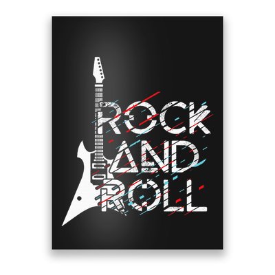 Vintage Retro Rock And Roll Poster