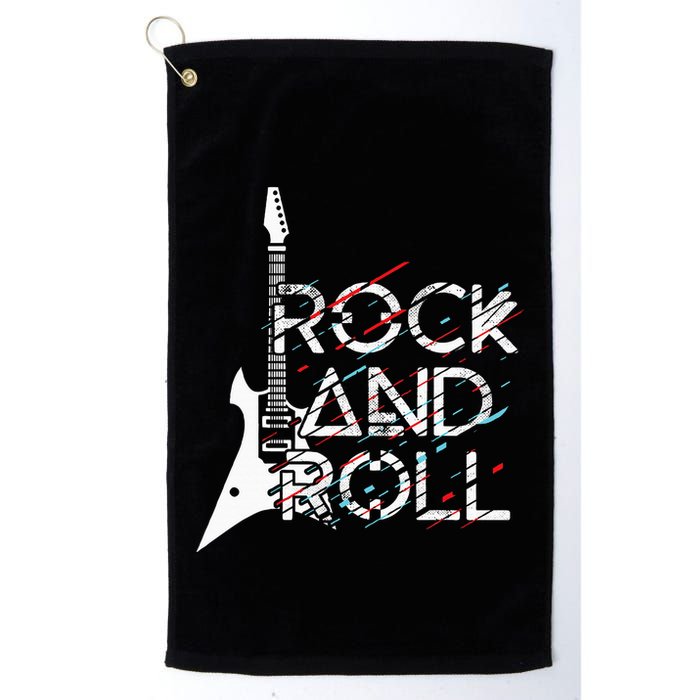 Vintage Retro Rock And Roll Golf Towel