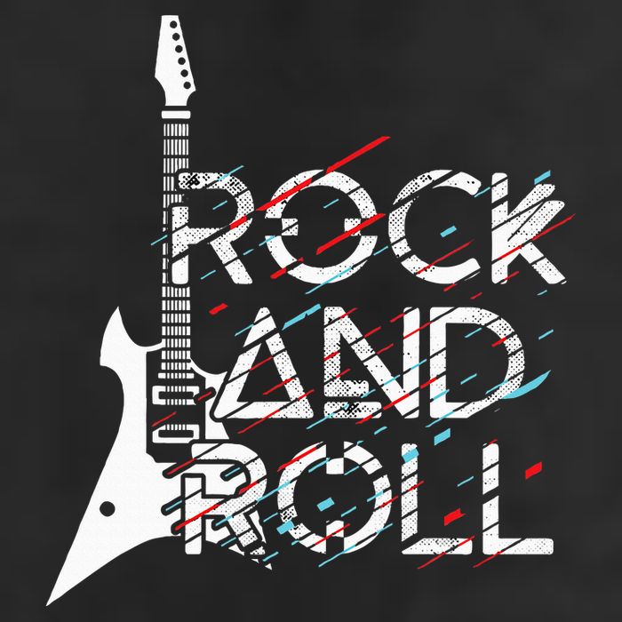 Vintage Retro Rock And Roll Golf Towel