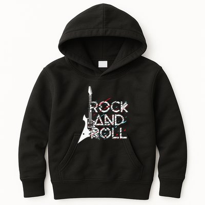 Vintage Retro Rock And Roll Kids Hoodie