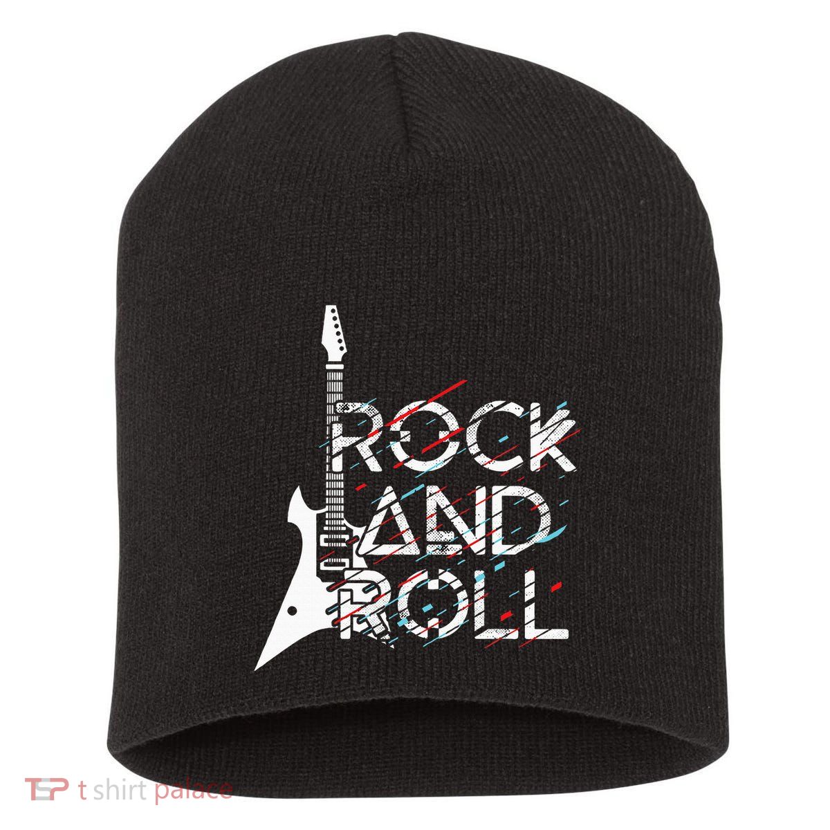 Vintage Retro Rock And Roll Short Acrylic Beanie