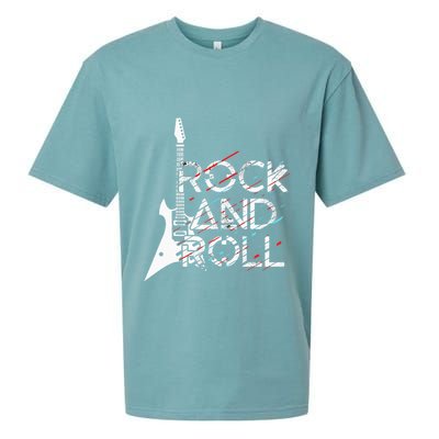 Vintage Retro Rock And Roll Sueded Cloud Jersey T-Shirt
