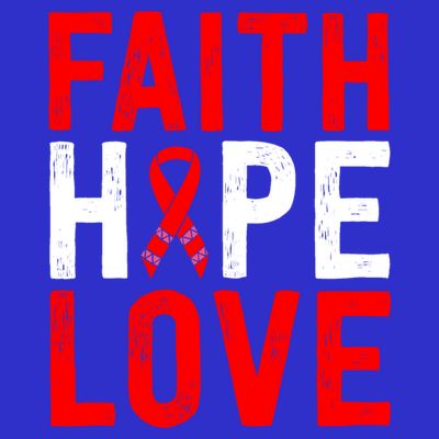 Vintage Red Ribbon Faith Hope Love World Aids Day Funny Gift T-Shirt