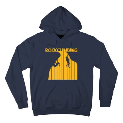 Vintage Retro Rock Climbing Gift Hoodie