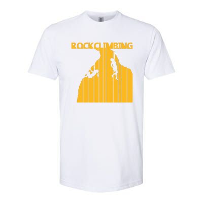 Vintage Retro Rock Climbing Gift Softstyle® CVC T-Shirt