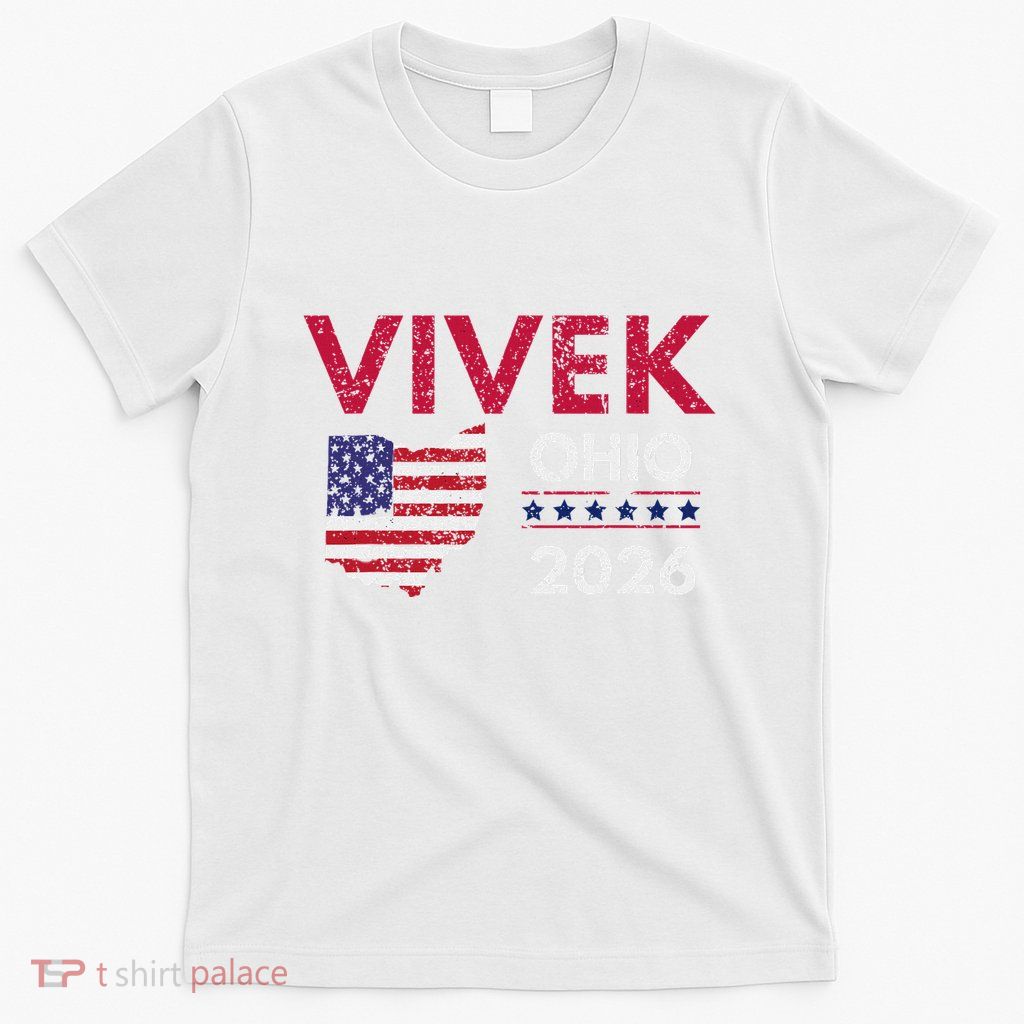 Vivek Ramaswamy Retro Grunge Vivek Governor Of Ohio 2026 T-Shirt