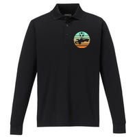 Vintage Rocket Rc Soccer Car Performance Long Sleeve Polo